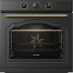 Духовой шкаф Gorenje электрический, 77л, A+, пар, дисплей, черный