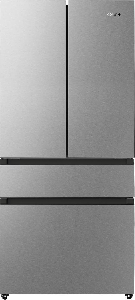 Холодильник SBS Gorenje NRM8181UX, франц. дверцы, 182x80x71см, 2 дв., Х- 299л, М- 122л, A+, NF, Инвертор, Дисплей, Серый