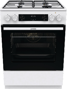 Плита Gorenje комби, 71л, 60x60см, дисплей,  эмалированные реш, программатор IconLed, белый