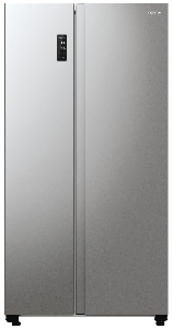 Холодильник SBS Gorenje, 179х67х92см, 2 дв., 356(191)л, А++, NF+, Инв. , Зона св-ти, Внешн.диспл, матовый серый