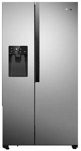 Холодильник Gorenje SBS, 179x68x91см, 2 дв., Х- 368л, М- 167л, A++, NF Plus, Инвертор, диспенсер, Дисплей, серый