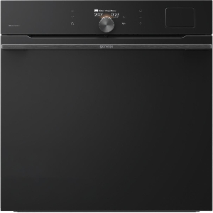Духовой шкаф Gorenje электрический, 77л, A+, Wi-Fi, пароварка, дисплей, конвекция, приготовл. на разн. уровнях, черный