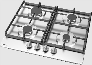 Варочная поверхность Gorenje газовая, 60см, чугун, газконтроль, нерж