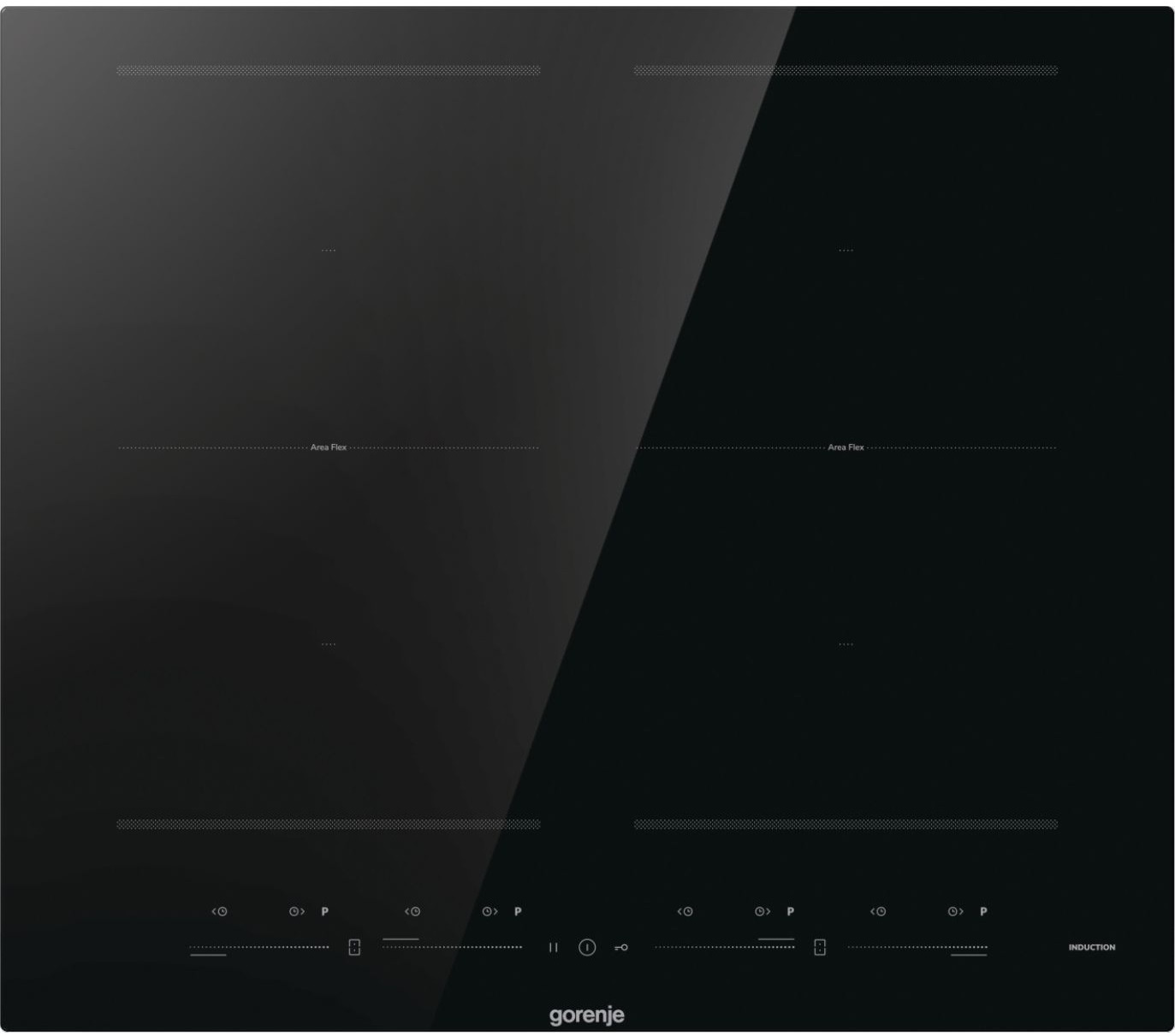 Варочная поверхность Gorenje индукционная, 60см, PowerBoost, TouchControl, увеличенная площадь приготовления, черный