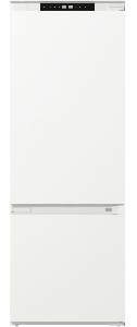 Холодильник Gorenje встраиваемый с нижн. мороз., 193,7x69x55см, 2 дв.,341(84)л, А++, NF+, Зона св-ти, Дисплей, белый